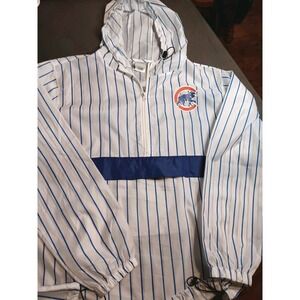 Chicago Cubs MLB Pro Anorak 1/2 ZIP Lightweight Windbreaker Jacket Sz: LT NWOT